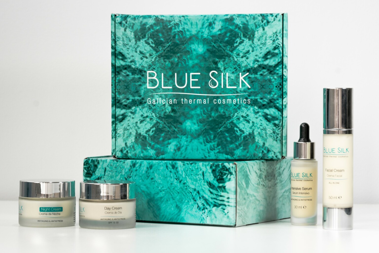 Blue Silk kit cremas