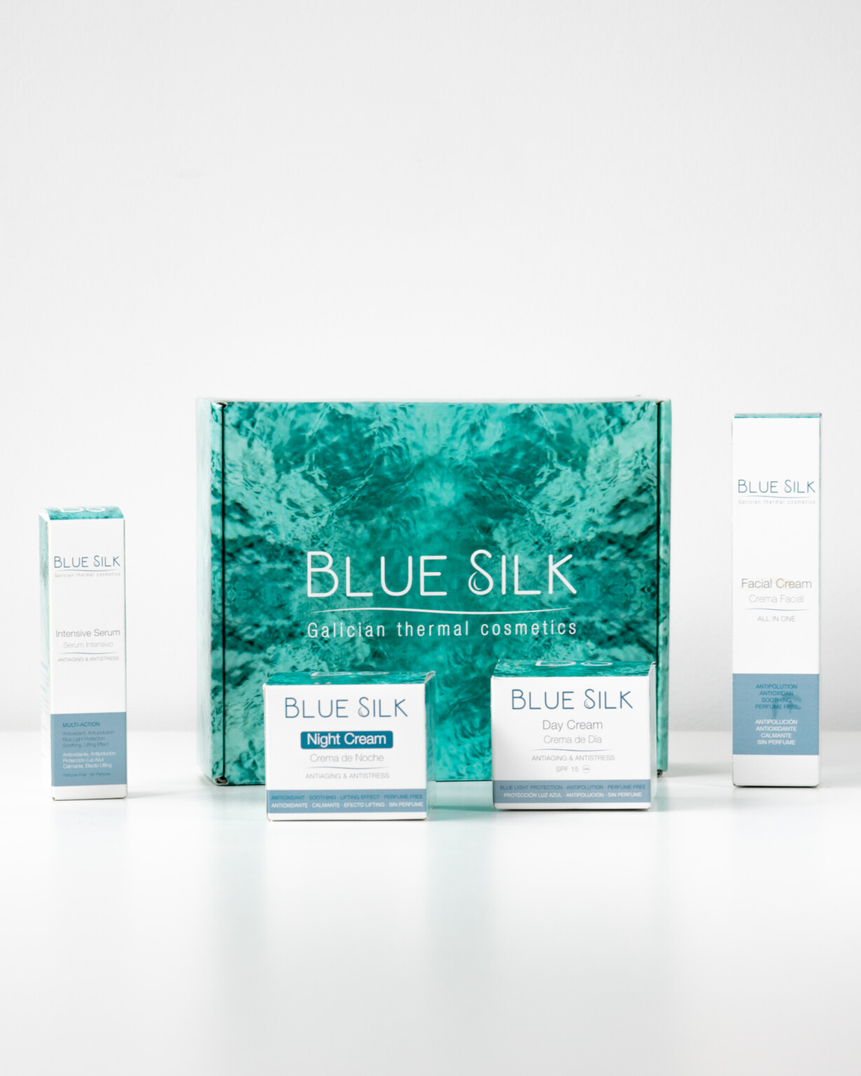 Blue Silk kit cremas