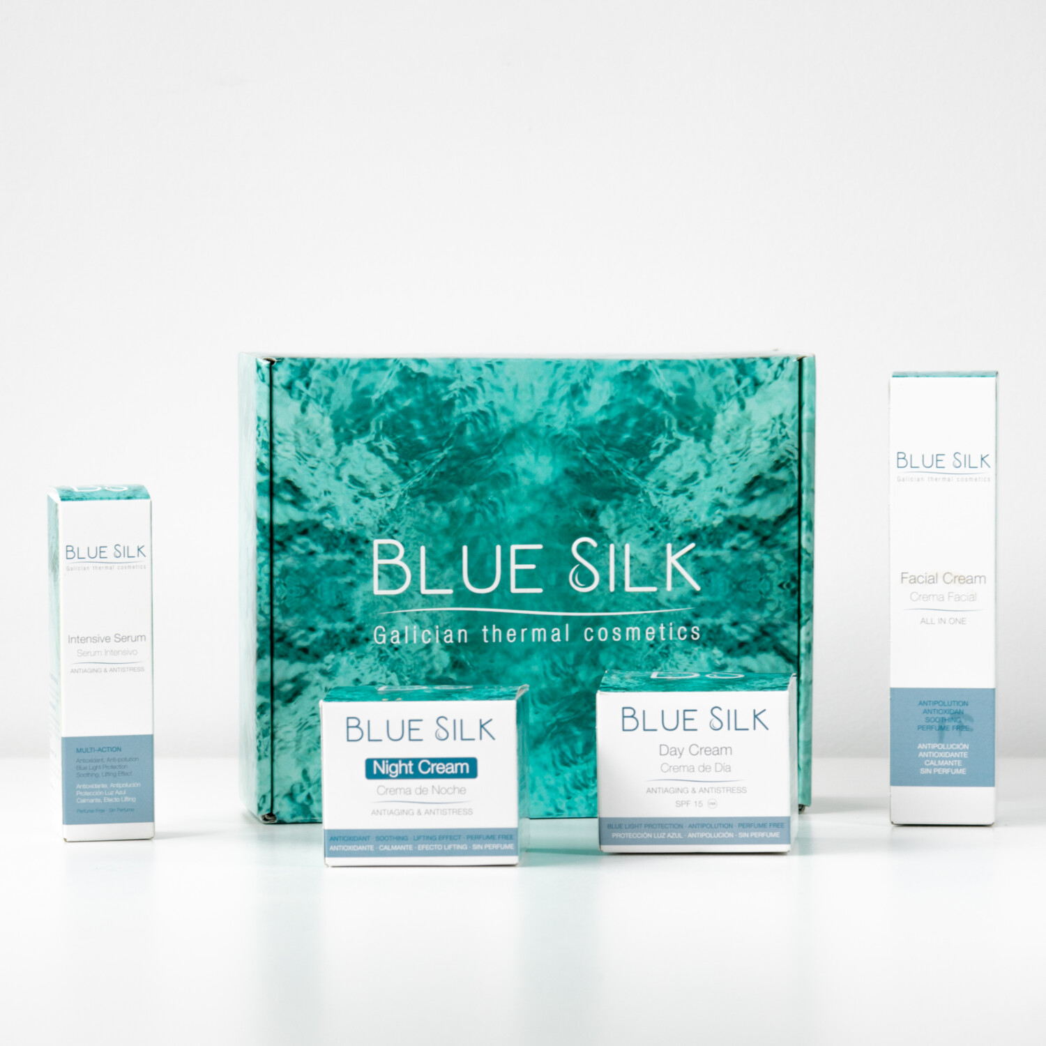 Blue Silk kit cremas